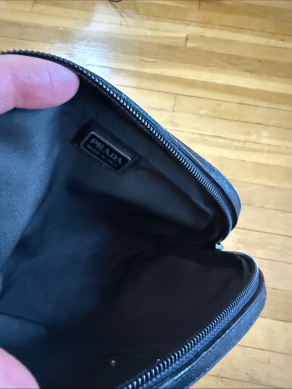 Prada Tessuto Nylon & Leather Cosmetic Pouch. - Picture 3 of 9